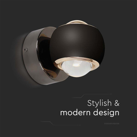 10W LED Wall Lamp Light Black Body 3000K