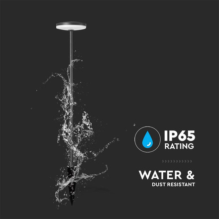LED Градинско Колче 12W 3000K IP65 Антрацит SKU 23021 V-TAC