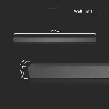 20W LED Linear Wall Light (1010*60*50mm) Colorcode: 4000K Colorcode IP54