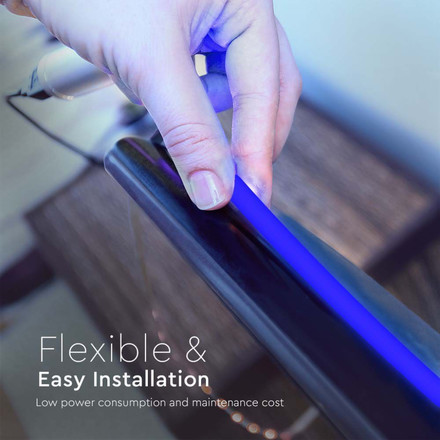 LED Лента COB 24V Синя 320 диода 10W на метър SKU 23142 V-TAC