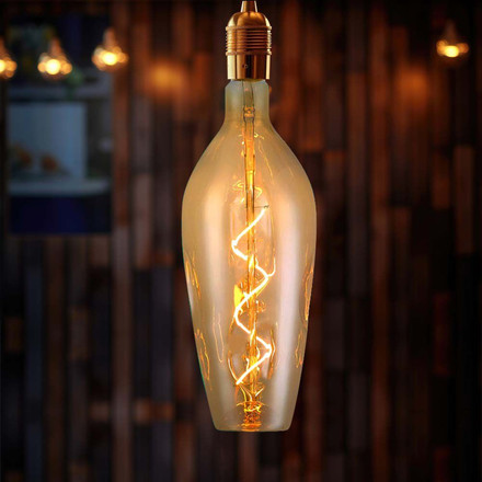 LED Bulb - 4W Filament Spiral B125 2700K Smoky Glass