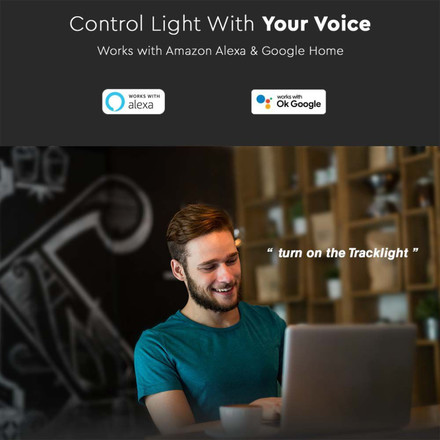 LED Магнитно Релсово SMART Tяло 8W Черно 3 in 1 SKU 6888 V-TAC