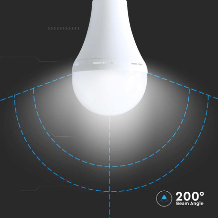 LED Bulb - 15W E27 A90  Plastic Emergency Lamp 4000K