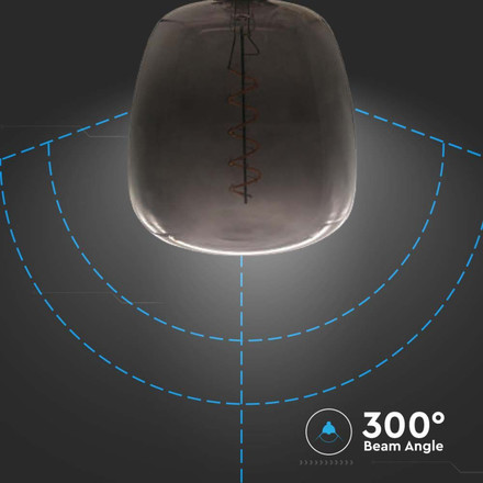 LED Крушка Е27 4W Филамент с форма на Ваза Черна SKU 8056 V-TAC