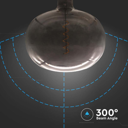 LED Крушка Е27 4W Филамент с форма на камък Черна SKU 8057 V-TAC