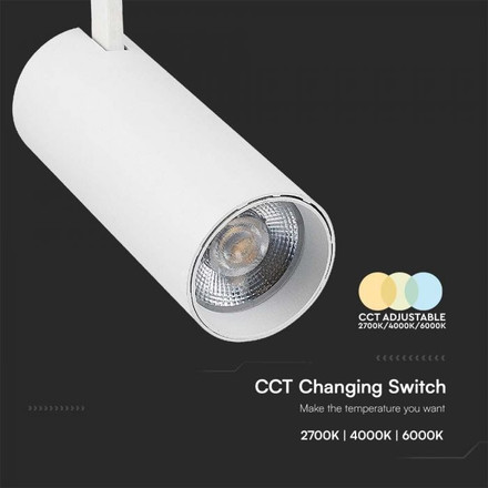 30W LED COB Tracklight 3in1 White Body