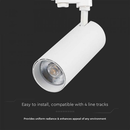 30W LED COB Tracklight 3in1 White Body