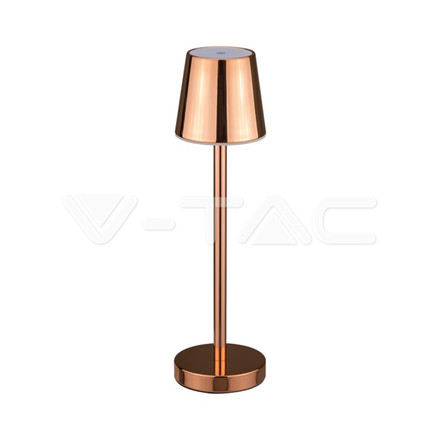 3W Led Table Lamp Rechargeable Touch Dimmable Gold Body 3000K