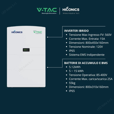 Hiconics 10kW All in One High Voltage System 6kW Inverter + 2x5kW Battery