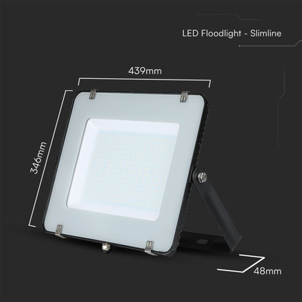 200W LED Floodlight SMD SAMSUNG CHIP G2 Black Body 4000K