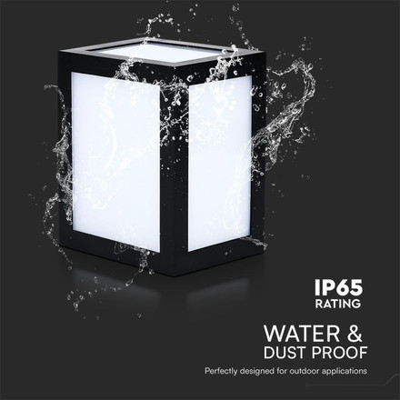 12W LED Wall Light Black Body 6400K