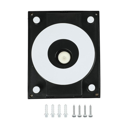 12W LED Wall Light Black Body 6400K