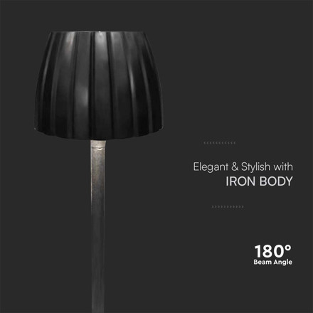 2.7W LED Table Lamp 3000K Black