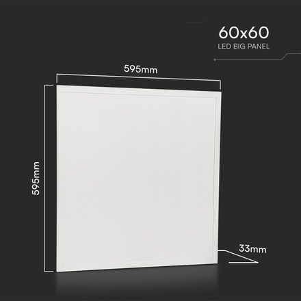 LED Panel 25W 600x600mm Backlit 4000K