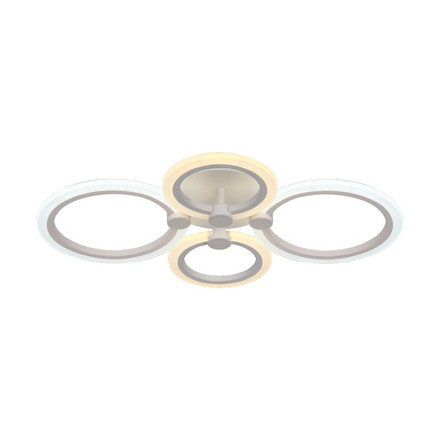 51W LED Ceiling Lamp 3 Step Dimmable With Remote Control White Body IP20