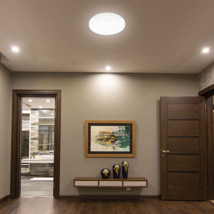 LED Тяло Със Сензор 15W SAMSUNG CHIP 3IN1 Кръг Бяло Тяло IP44 SKU 23420 V-TAC