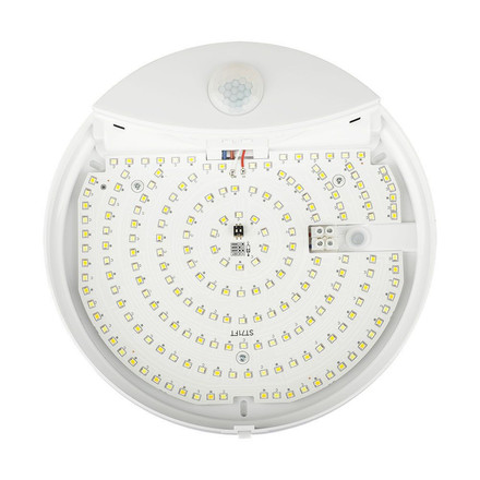 LED Тяло Със Сензор 15W SAMSUNG CHIP 3IN1 Кръг Бяло Тяло IP44 SKU 23420 V-TAC