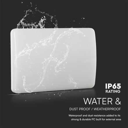 LED Ден-Нощ Табела Номер Улица SAMSUNG CCT 3IN1 IP65, IK10 Бяло Тяло SKU 23422 V-TAC