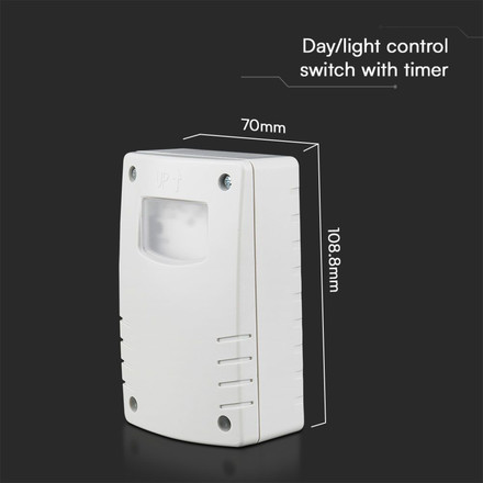 Photocell Sensor IP65 White body