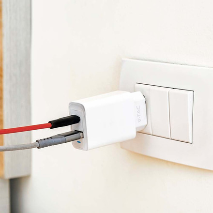 PD20W A+C Адаптер Бяло Тяло SKU 23580 V-TAC