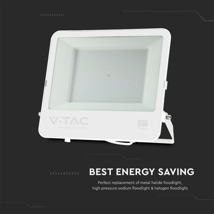 200W LED Floodlight SMD SAMSUNG CHIP 1m Wire White Body White Frosted Glass 4000K