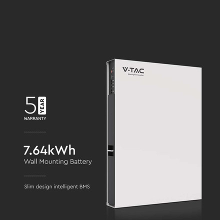 Литиева батерия за фотоволтаични системи 7.64kWh LiFePO4 160Ah 48V SKU 11548 V-TAC