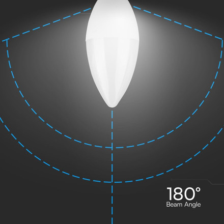 LED Крушка Е14 7W SAMSUNG ЧИП 7W E14 Кендъл 6400К SKU 21113 V-TAC