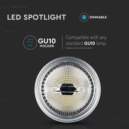 LED Крушка GU10 12W 4000К AR111 димируема SKU 217235 V-TAC