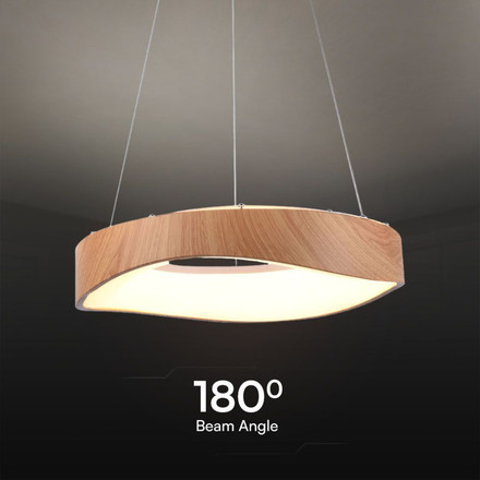 LED Designer Pendant Lampholder Wood Painting+White Body D400
