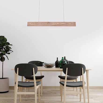 24W LED Pendant Lampholder Wood Painting+White Body L900*H40