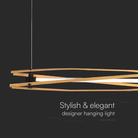 LED Пендел Дизайн Дърво иБяло Тяло L1200 SKU 23368 V-TAC