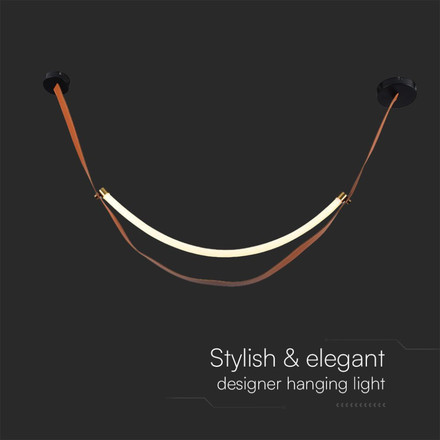 LED Designer Pendant Lampholder Brown + Black Body