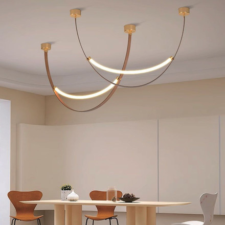LED Designer Pendant Lampholder Brown + Black Body