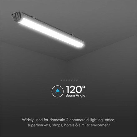 LED Waterproof Lamp SAMSUNG CHIP GT Series 1500mm 48W 6500K 120LM/WATT Quick Connection