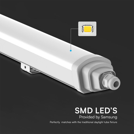 LED Waterproof Lamp SAMSUNG CHIP GT Series 600mm 18W 6500K 120LM/WATT Quick Connection