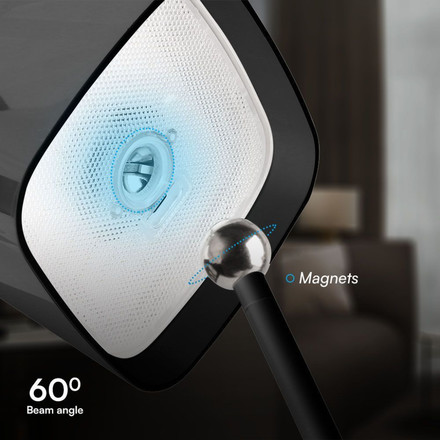 5W LED Magnetic Table Lamp With Battery 3600mAh CCT: 3IN1 Black Body Dimmable