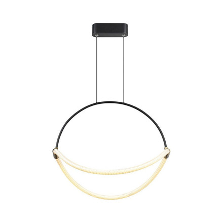 16W LED Handing Pendant Light WIth 1.5m Wire 600mm 3000K Black Body