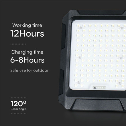 15W LED Solar Floodlight With 3.7V 8Ah Battery