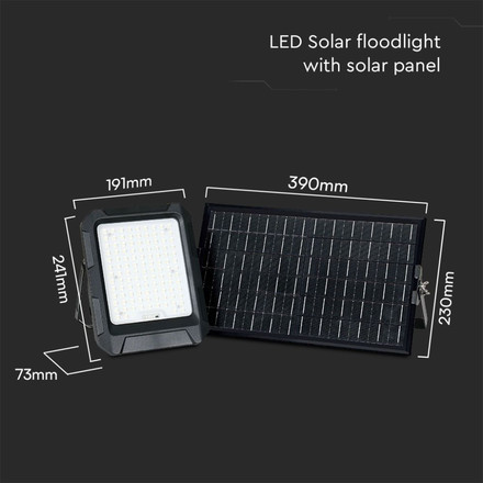 15W LED Solar Floodlight With 3.7V 8Ah Battery