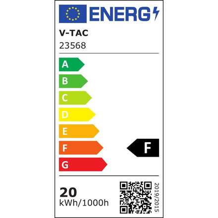 LED Крушка E27 20W 4000K T80 SKU 23568 V-TAC