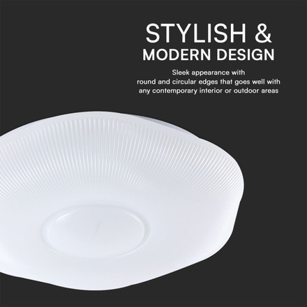 Димируем Плафон за таван с дистанционно 30W - 60W - 30W SKU 23588 V-TAC