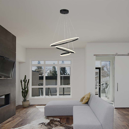 LED Попилеи 32W 3000K Черен SKU 8017 V-TAC