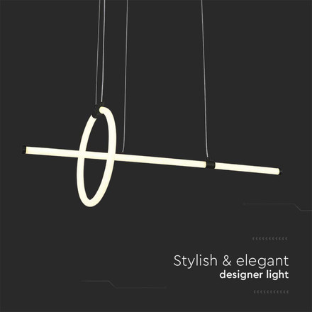 LED Попилеи 16W 3000K Черен SKU 8022 V-TAC