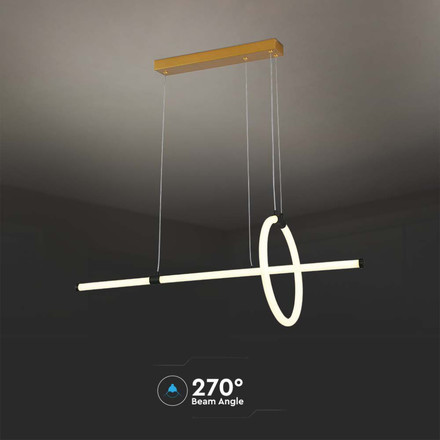 LED Попилеи 16W 3000K Черен SKU 8022 V-TAC