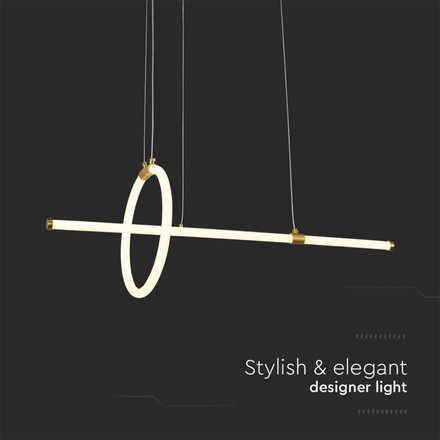 LED Попилеи 16W 3000K Златист SKU 8023 V-TAC