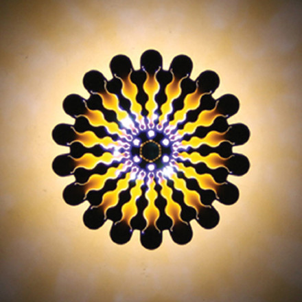 LED SPOT LIGHT FIXTURE RECESSSED MOUNTED FORMATO F4 FLOWER 3W 240Lm 4200K (NATURAL WHITE) Φ125x65mm ORANGE