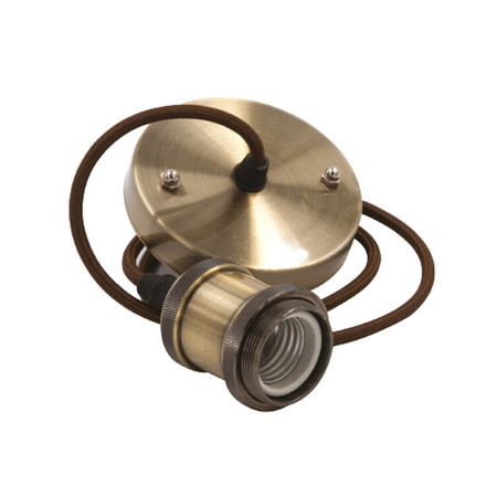 PENDANT WITH 1M CABLE ESTELLE-A  E27 MAT GOLDEN 