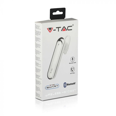 SKU 7703 Bluetooth Слушалка 170mAh Бяла с марка V-TAC
