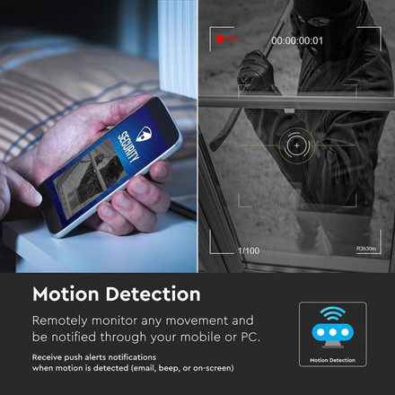 SKU 8400 WIFI IP Камера NVR Камера 1080P СЕТ IP20 с марка V-TAC