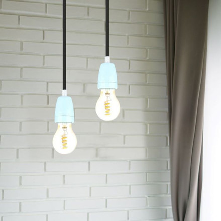 Porcelan Lamp Holder Fitting Blue